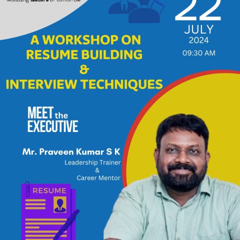 WORKSHOP ON RESUME BUILDING AND INTERVIEW TECHNIQUES
