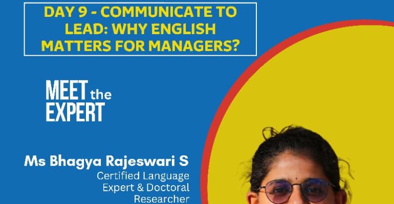 Communicate to Lead Why English Matter's for Managers